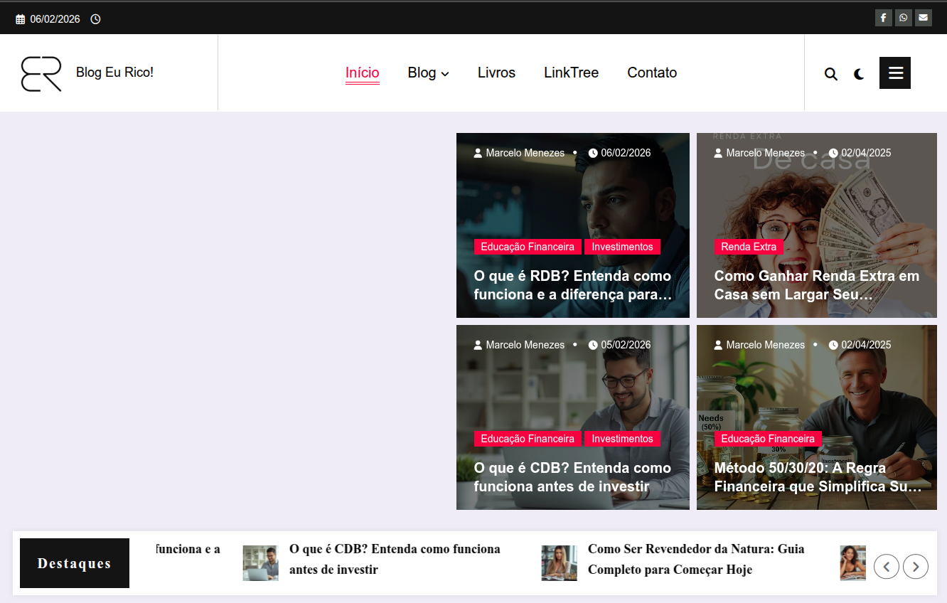 PortfolioBlog Eu Rico 